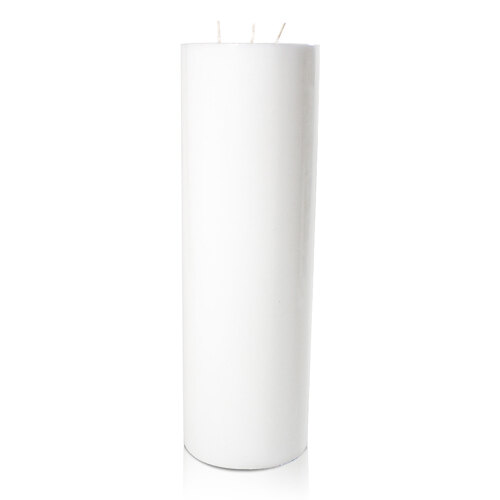 White 13.5cm x 40cm Pillar