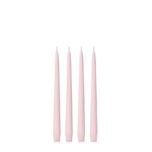 Blush Pink 25cm Taper, Pack of 4