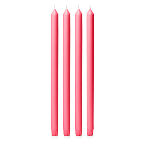 Carnival Red 40cm Dinner Candle, Pack of 4